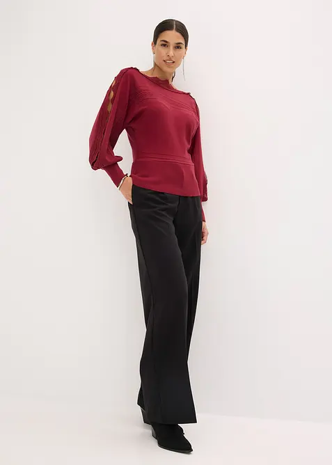 Trui van een soepele viscosemix, bonprix