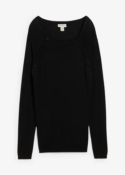 Fijn gebreide zwangerschapstrui / voedingstrui, bonprix