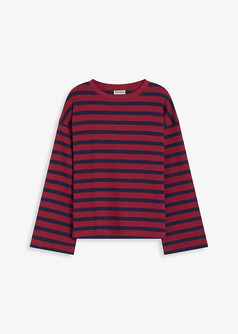 Gestreept shirt van puur biologisch katoen, bonprix