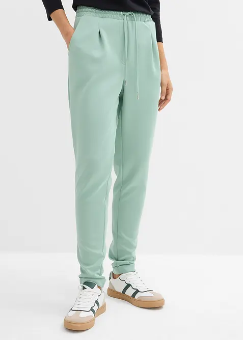 Chino broek van scuba, bonprix