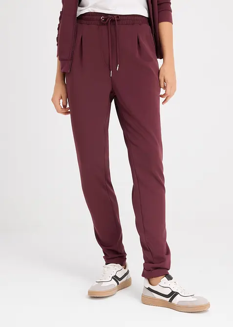 Chino broek van scuba, bonprix