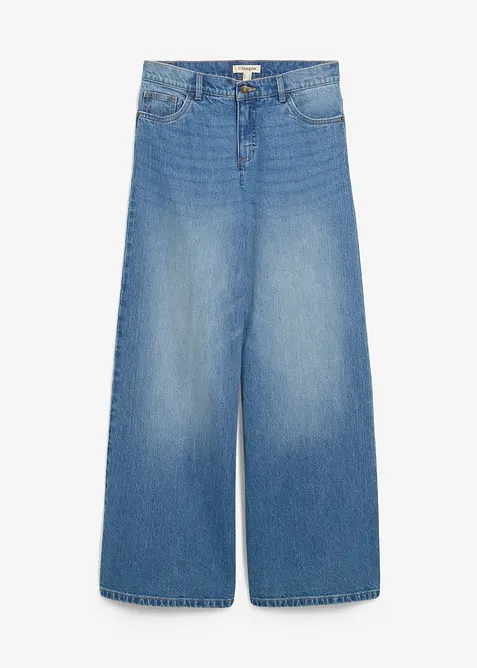 Wide leg jeans, mid waist, bonprix