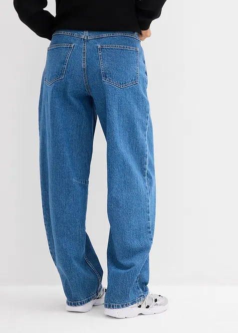 Barrel jeans mid waist, bonprix