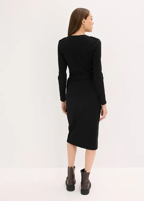 Midi jurk van een elastische katoenmix, bonprix