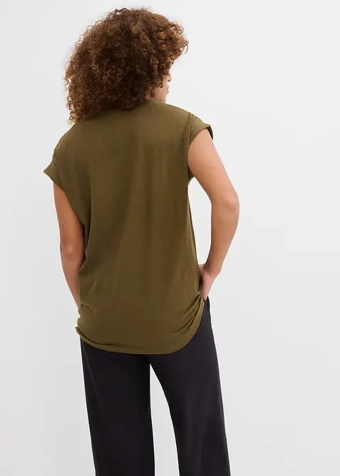 Longshirt van biologisch katoen (set van 2), bonprix