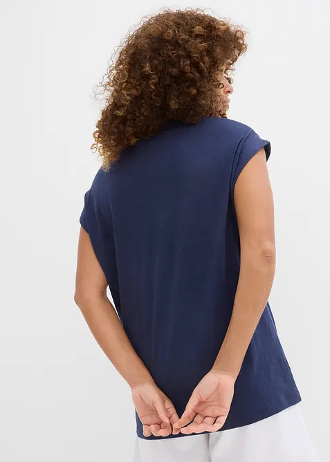 Longshirt van biologisch katoen (set van 2), bonprix