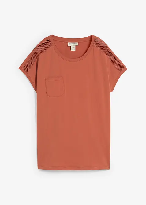 Luchtig shirt met kant, bonprix