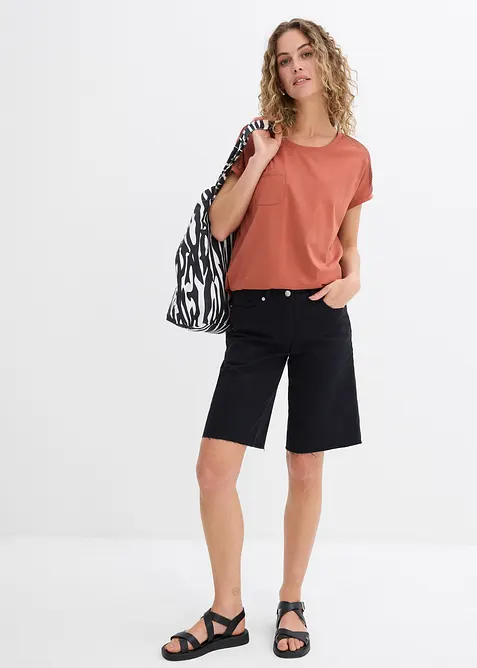 Luchtig shirt met kant, bonprix