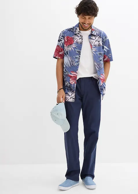 Overhemd met korte mouwen van biologisch katoen, bonprix