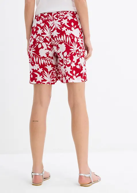 Wijde viscose short met high waist comfortband, bonprix