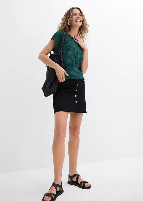 Shirt van lichte crêpe, bonprix