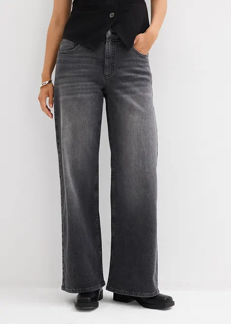 Wide leg jeans, high waist, bonprix