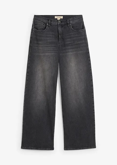 Wide leg jeans, high waist, bonprix