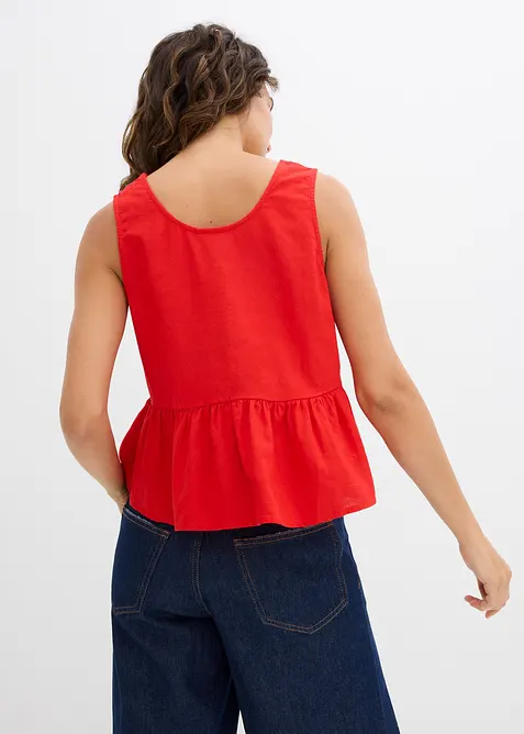 Blouse in een luchtige linnenmix, bonprix