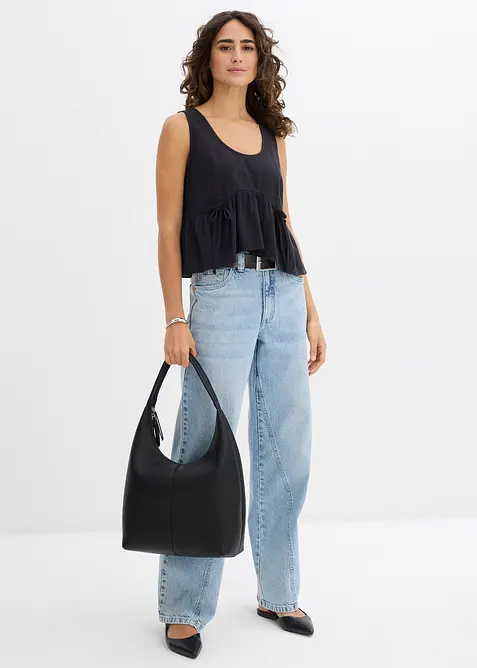 Blouse in een luchtige linnenmix, bonprix