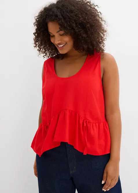 Blouse in een luchtige linnenmix, bonprix