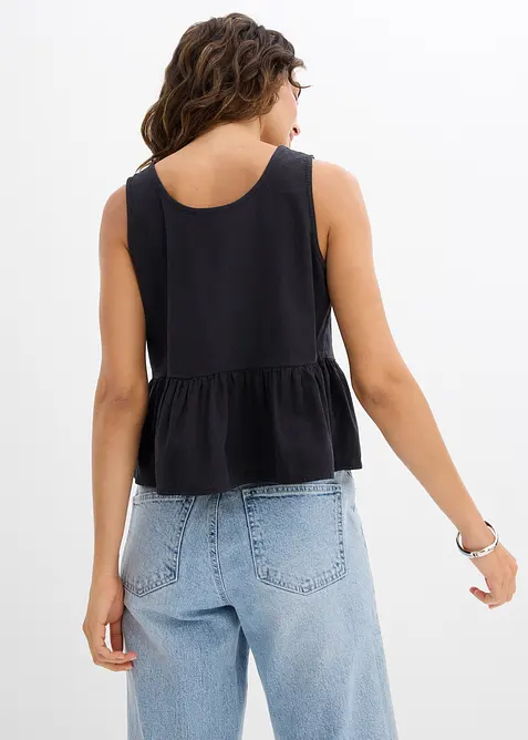 Blouse in een luchtige linnenmix, bonprix