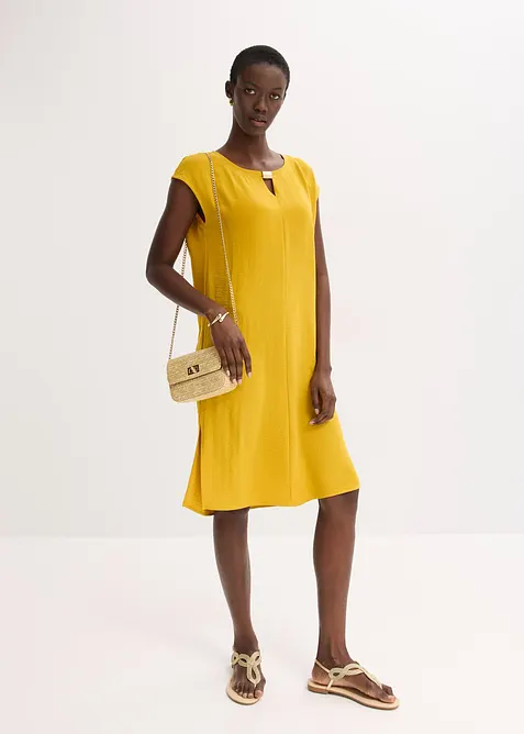 Jurk van getructureerd materiaal, bonprix