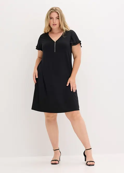 Shirtjurk met chiffon mouwen, bonprix