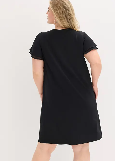 Shirtjurk met chiffon mouwen, bonprix