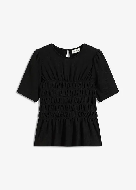 Shirt met smokwerk, bonprix