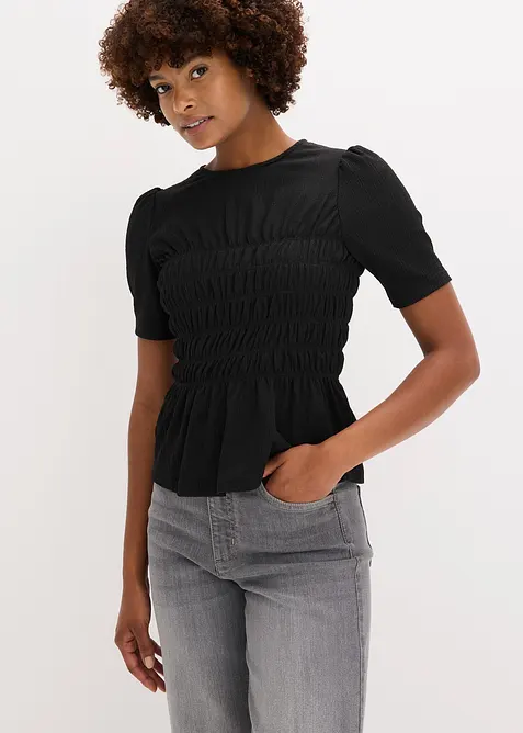 Shirt met smokwerk, bonprix