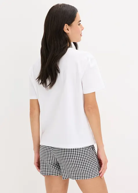 Oversized shortama met een geweven short, bonprix