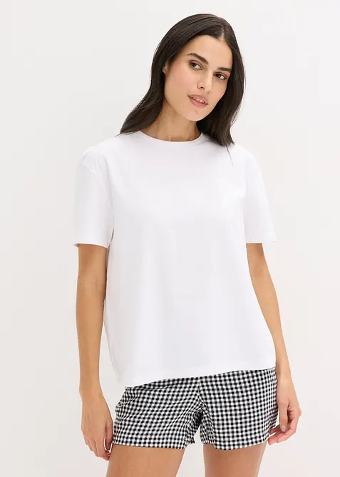 Oversized shortama met een geweven short, bonprix