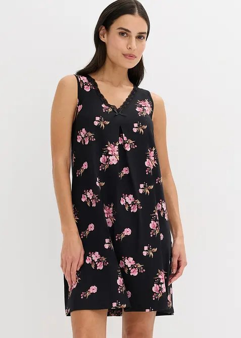 Kort nachthemd van een zachte viscosemix, bonprix