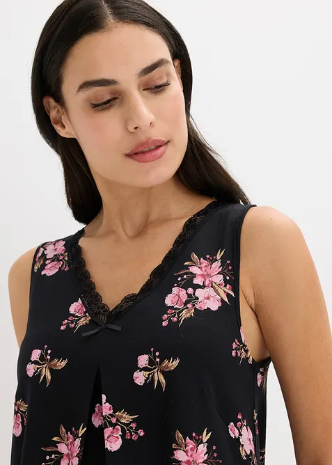 Kort nachthemd van een zachte viscosemix, bonprix