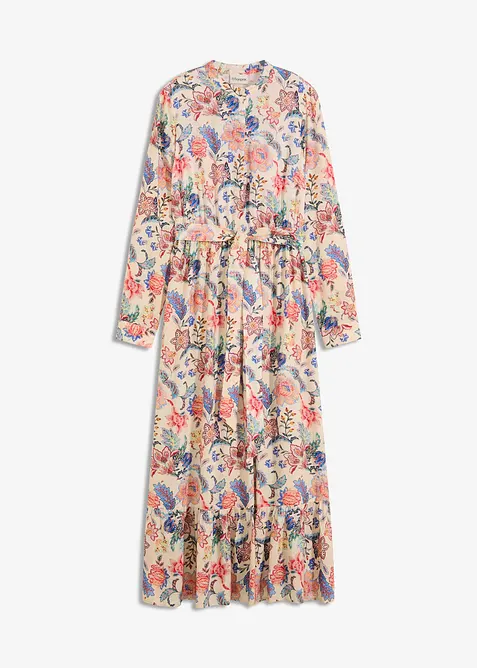 Maxi jurk met een bloemenprint, bonprix