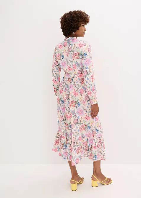 Maxi jurk met een bloemenprint, bonprix