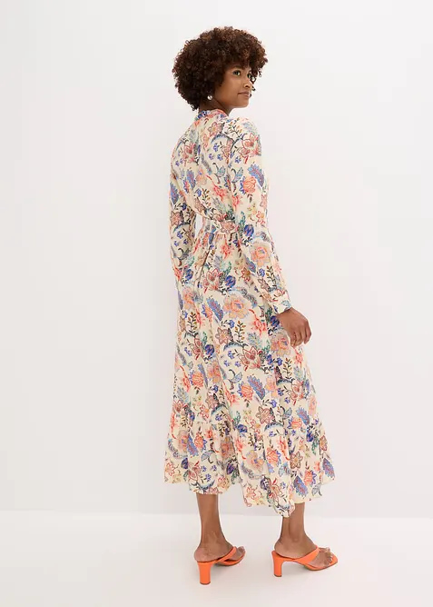 Maxi jurk met een bloemenprint, bonprix