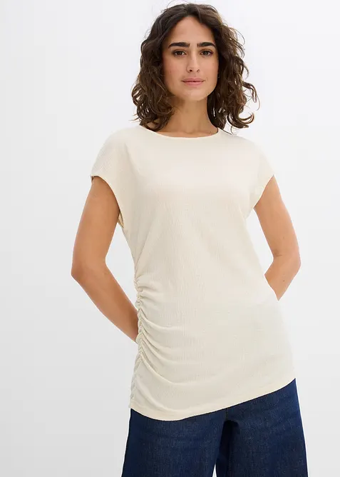Asymmetrische top van lichte crêpe, bonprix