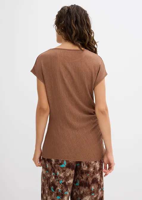 Asymmetrische top van lichte crêpe, bonprix