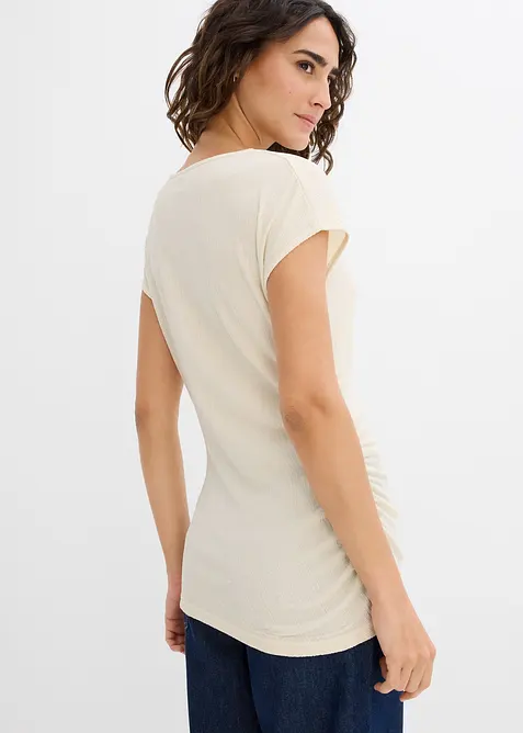 Asymmetrische top van lichte crêpe, bonprix
