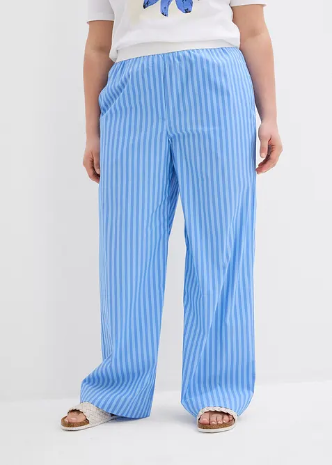 Palazzo broek van popeline, bonprix