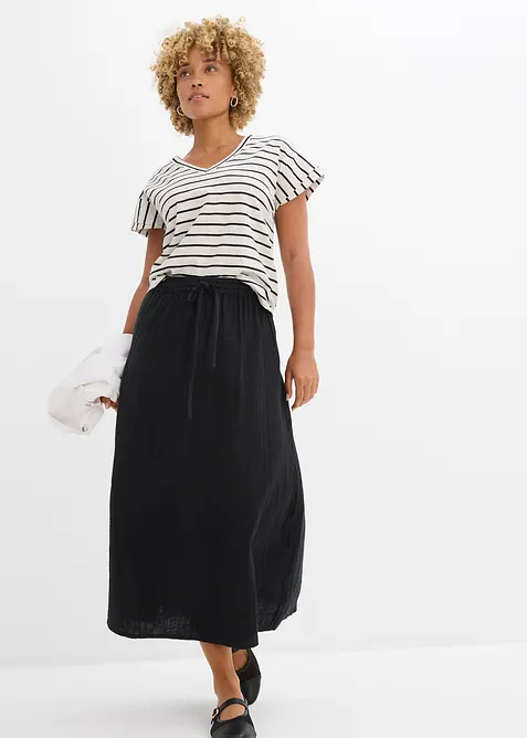 Maxi rok van mousseline, bonprix