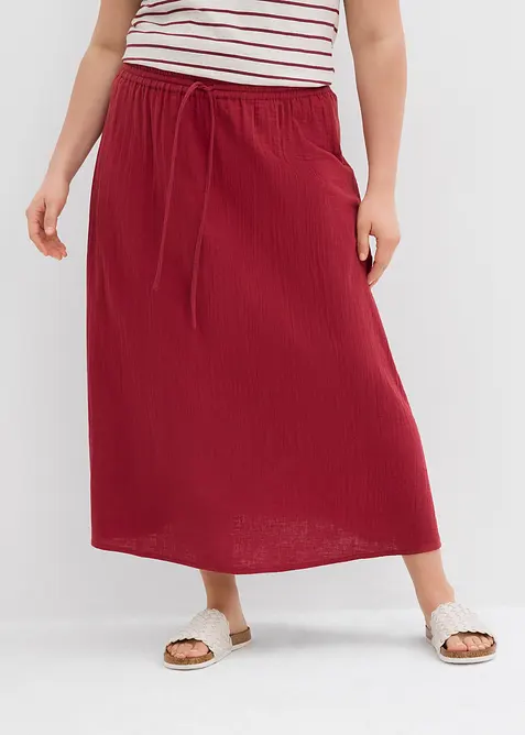 Maxi rok van mousseline, bonprix