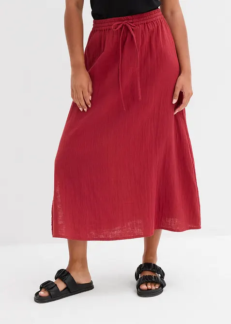 Maxi rok van mousseline, bonprix