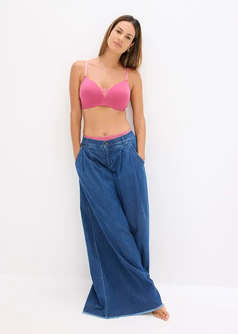 Voorgevormde bh zonder beugel met katoen (set van 2), bonprix