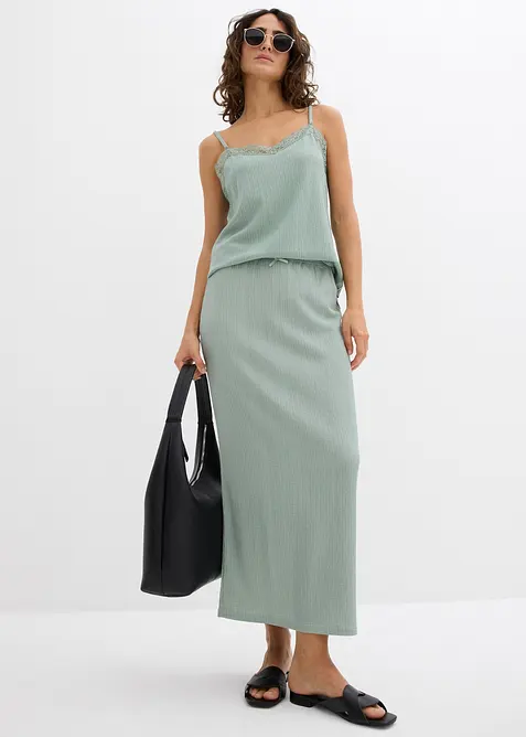 Maxi rok van lichte crêpe, bonprix