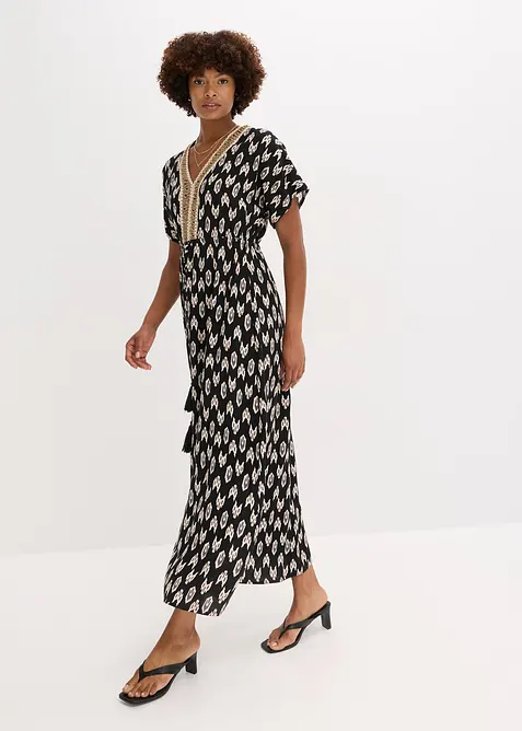 Maxi jurk van soepele viscose, bonprix