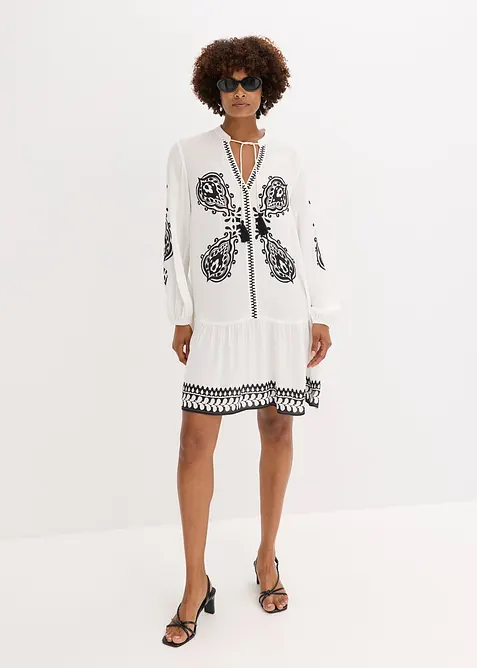 Tuniekjurk van gestructureerde viscose, bonprix