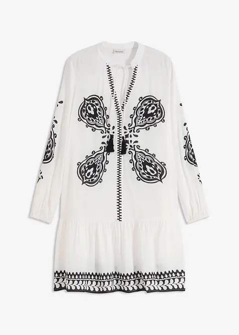 Tuniekjurk van gestructureerde viscose, bonprix