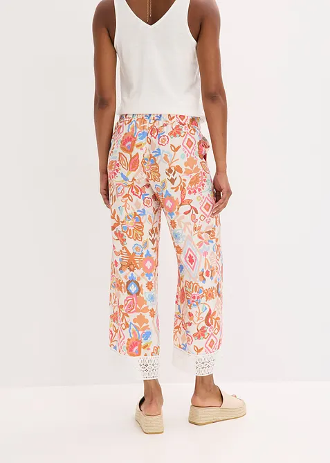 Broek met kant, bonprix