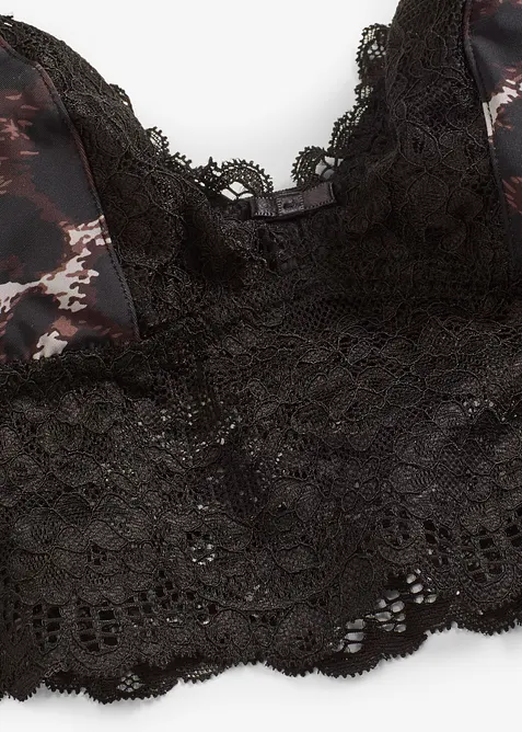 Triangel bralette met kant, bonprix