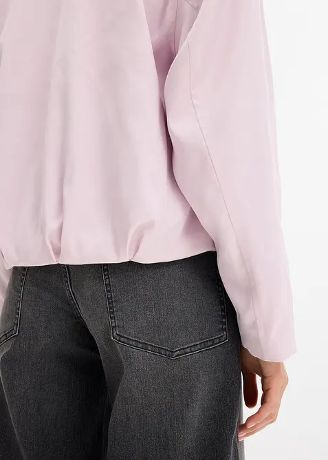 Bomber van glanzende viscosemix, bonprix