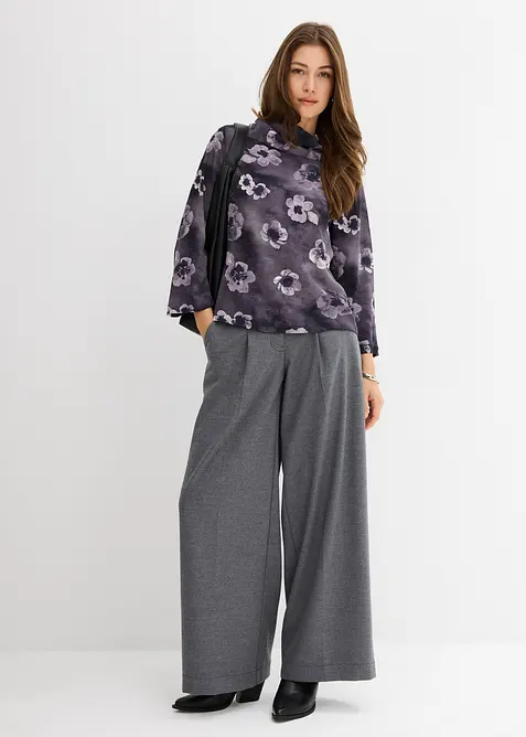 Blouse van gestructureerde crêpe, bonprix