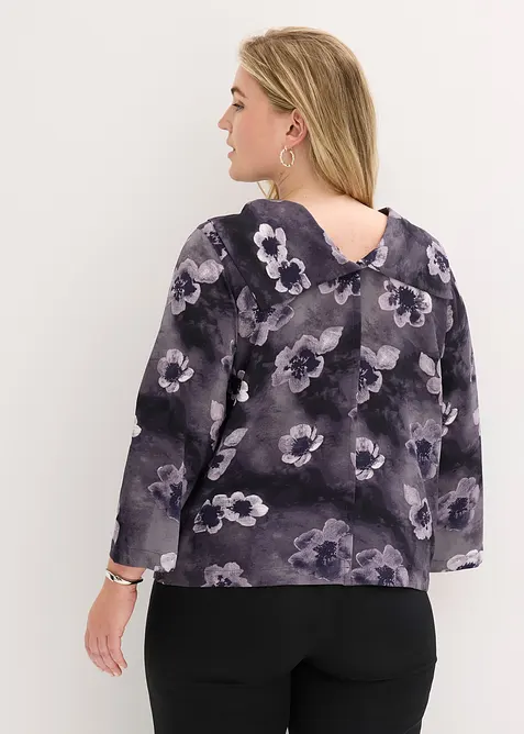 Blouse van gestructureerde crêpe, bonprix